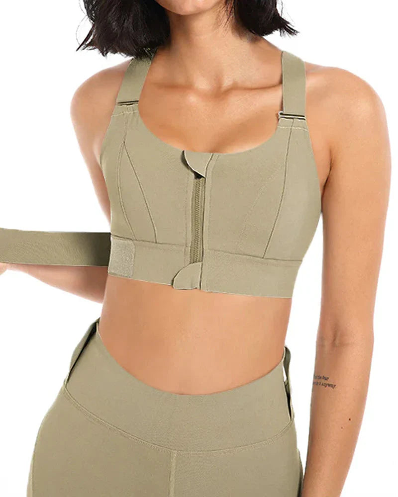 High Impact,A+ Quality, Ultimate Comfort, Sports Bra, Zipper ( Pack of 3 )