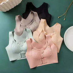 Butterfly wings High Quality Too Soft & Comfortable Push Up Removable Padded full Back Support Sports Bra