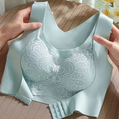 Butterfly wings High Quality Too Soft & Comfortable Push Up Removable Padded full Back Support Sports Bra