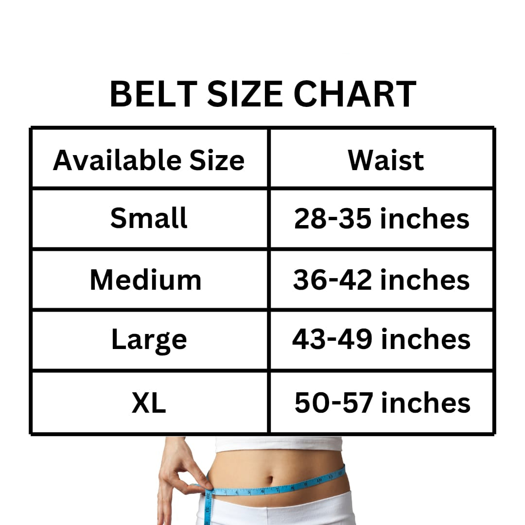 High-Waist Support Belt with 6-Hook Adjustable Fit
