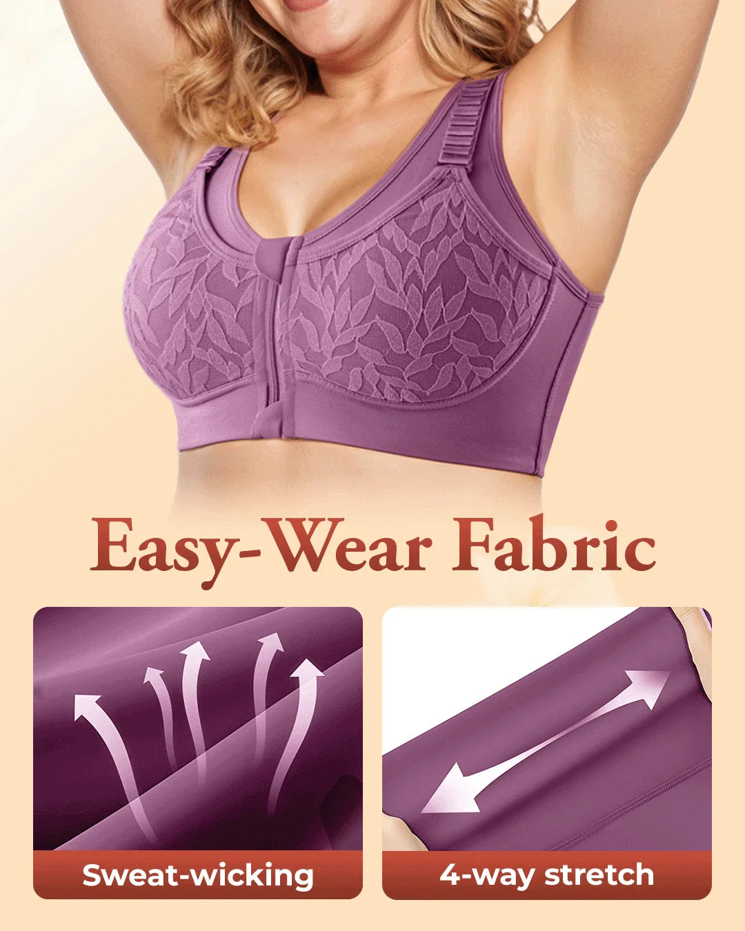 RosyLift - Ultimate Lifting Bounce Control Front Zipper Bra